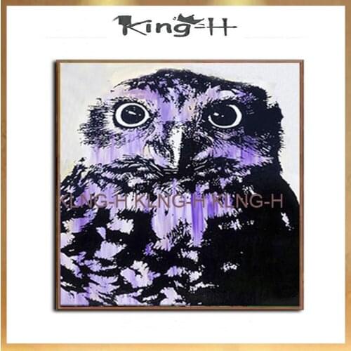 Pintado a mano moderno Águila en vuelo pintura al óleo sobre lienzo abstracto pintura al óleo de animales arte de pared imagen p