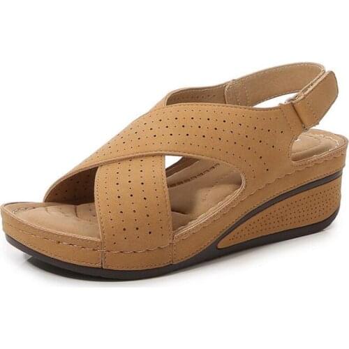 Summer sandalias Platform Sandals 2021 Fashion Women Non-slip Gladiator Sandal Wedges Shoes Casual Woman Beach shoes femme q286