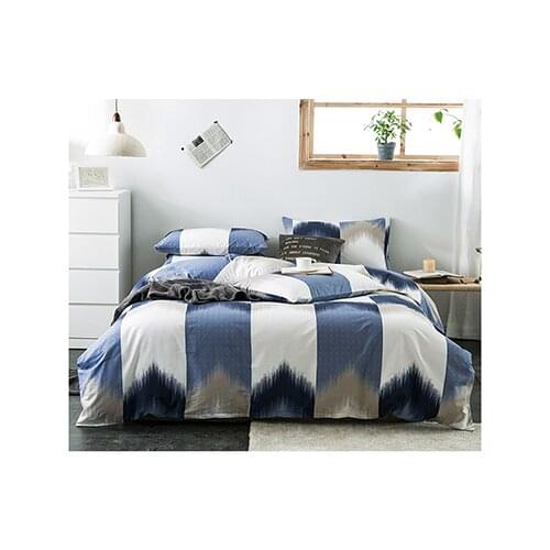 Modern British Minimalist Style Cotton Bohemia Digital Printing 4pcs Duvet Cover Linen Pillowcases Bedclothes