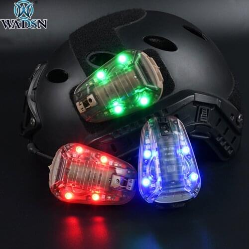 WADSN Airsoft HEL-STAR 6 Gen iii Green/Red/Blue Strobe IR Light Military Outdoor Waterproof Survival Tactical Signal Lights