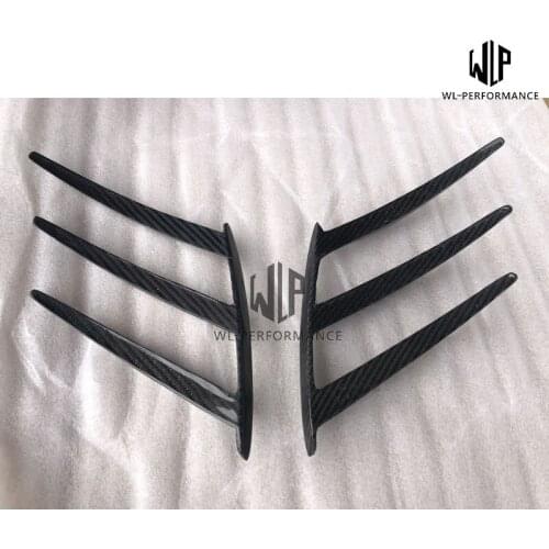 High Quality Carbon Fiber Rear Bumper Diffuser Air Vent Decoration Modelling Trim For Mercedes-Benz CLA Class A45 Car Styling