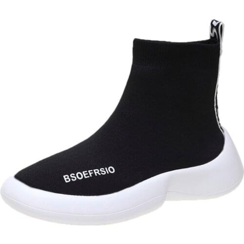 2021breathable ankle boots ladies socks shoes women sports shoes casual elastic platform shoes zapatillas Mujer soft sole ladies