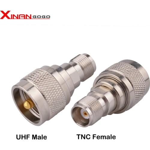 1PCS UHF to TNC Adapter Coaxial Connector TNC Female to UHF Male PL-259 Male Plug