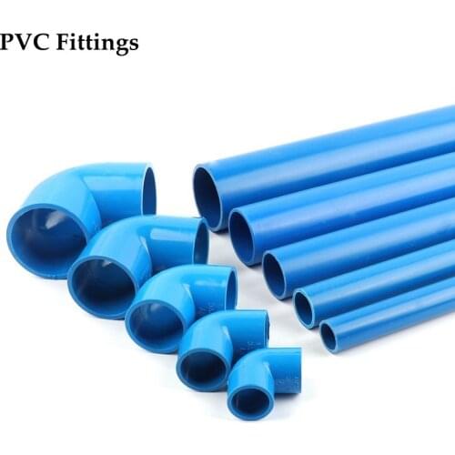 8pcs/lot 50mm PVC Pipe Connector Industrial Water Supply Elbow Joints Irrigation System Fountain Adapter Garden Water Connectors