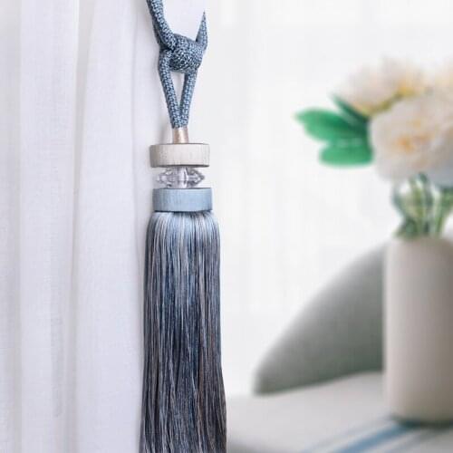 1Pc Curtain tieback Hanging Ball Curtain Hook Bandage Lashing Lobbing Strap Tassel Tieback Buckle Home Decoration