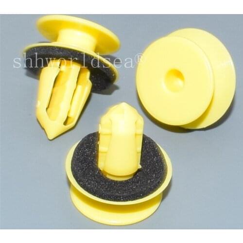 Shhworldsea POM Yellow Door Trim Panel Clip car plastic fastener clip automotive clips and retainer clips rivet for GM 11610606