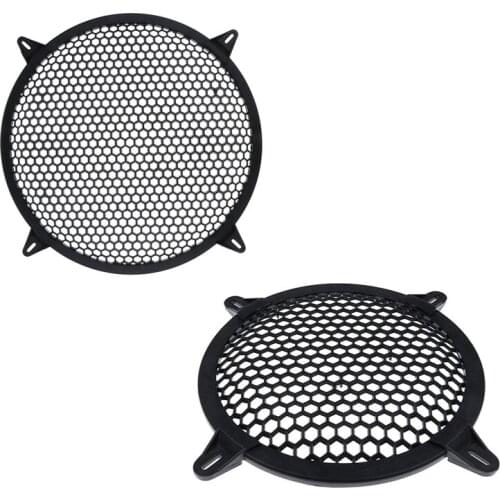 2 Pcs Subwoofer Grid Car Speaker Amplifier Grill Cover Mesh - 8 Inch & 10 Inch