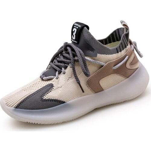 2021 Spring Summer New Mens Shoes Boys Casual Sports Shoes Mesh Breathable Flying Woven Coconut Shoes Wearable Running Shoes