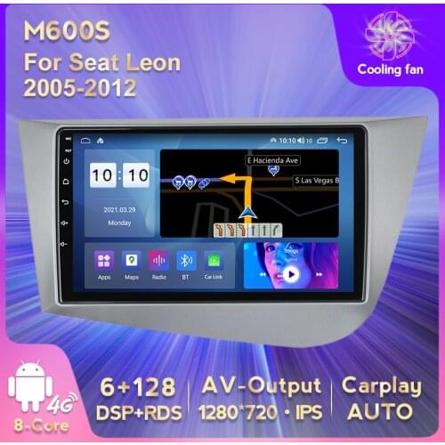 7862 6GB+128GB Android 11 Car Radio For Seat Leon 2 MK2 2005-2012 GPS Navigation Multimedia Player with carplay Auto 4G LTE WIFI