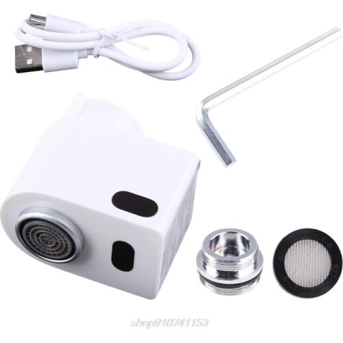 Automatic Faucet Motion Sensor Adapter Tap Autowater For Kitchen Bathroom Sink Hand Free Aerator Smart Faucet JY01 21 Dropship