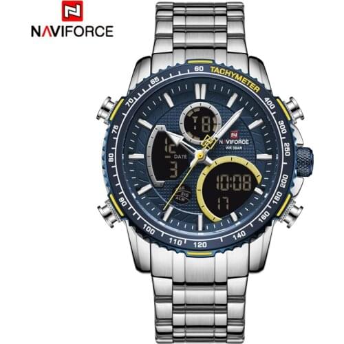 NAVIFORCE Brand Top Luxury Mens Watches Analog Sport Quartz Watch Military LED Digital Male Chronograph Clock Relogio Masculino
