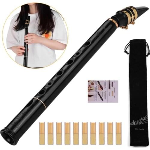 Black Pocket Sax Mini Portable Saxophone Little Saxophone With Carrying Bag Woodwind Instrument Musical Accessories