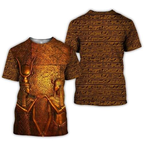 PLstar CosmosHorus Ancient Horus Egyptian God Eye of Egypt Pharaoh Anubis face 3dPrint T-shirt Men/Women Unisex Streetwear S-9