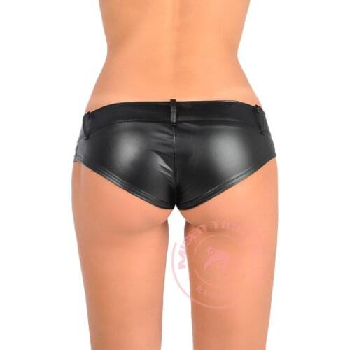 Hot Sexy PU High Cut MINI Shorts Faux Leather Booty Shorts Micro Mini Cheeky Bikini Hot Short Pants Bottom Short Jean FX1052
