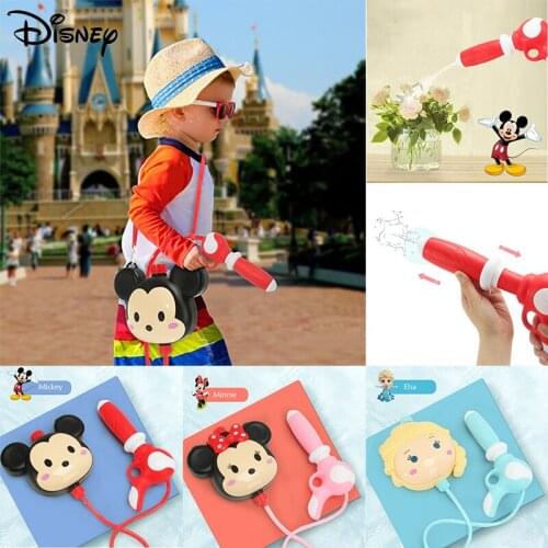 Disney Mickey Mouse Frozen Water Gun Toys Pistol Blaster Shooter Outdoor Swimming Pools Cartoon Squirter Toys For Children