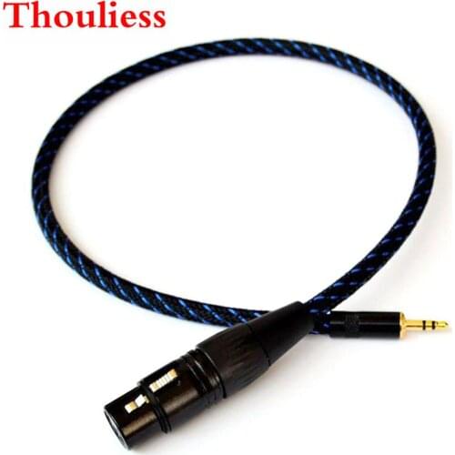 Thouliess 3.5mm Male to 3 pin XLR Female/Male Audio Adapter Cable 5N OFC copper HIFI XLR Audio Cable