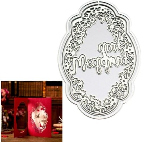 Wedding Day Metal Cutting Dies Stencil Scrapbooking DIY Album Stamp Paper Card Embossing Decoration Craft