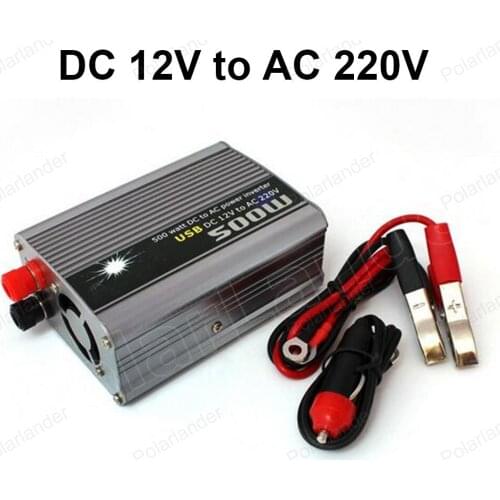 DC 12V to AC 220V modified sine wave Transformer 500W USB Charger Car Vehicle Power Supply Switch