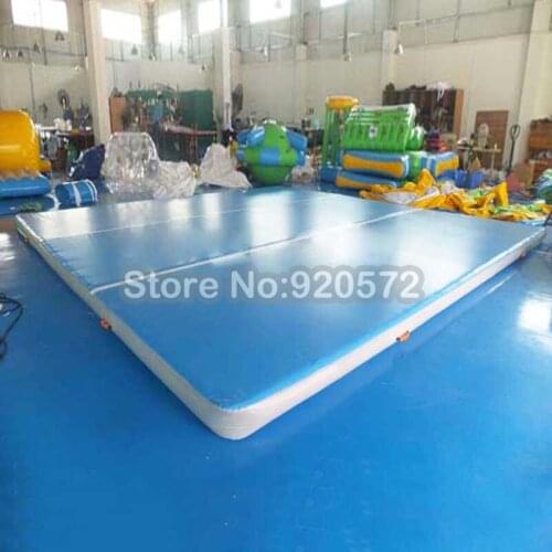 Free Shipping Free Pump 5x5x0.3m Inflatable Air Track Floor Gymnastics Mat Tumbling Air Track For Sale