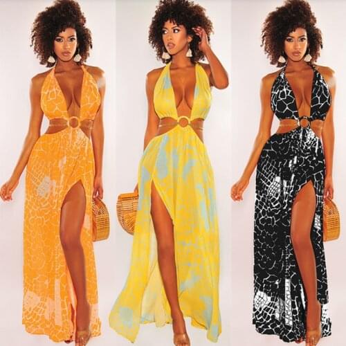 Womens 2021 New Sleeveless Printing Sexy Suspender Long Skirt Other Fashionable Dresses Summer Blazer Feminino Tailleurs Jupes