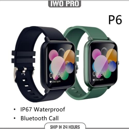 P6 Smart Watch Men Bluetooth Heart Rate Monitor Smart Clock Women Sports Fitness Tracker Full Touch Whatsapp IOS Android PK P8