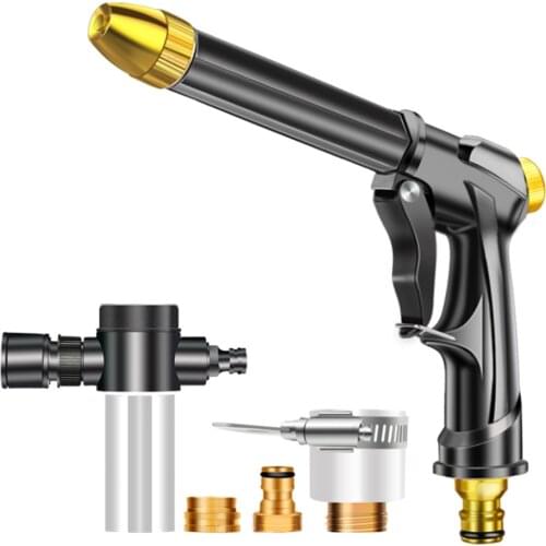 Portable High Pressure Water Gun For Cleaning Car Washing Machine Garden Watering Hose Nozzle Sprinkler Foam Plastic