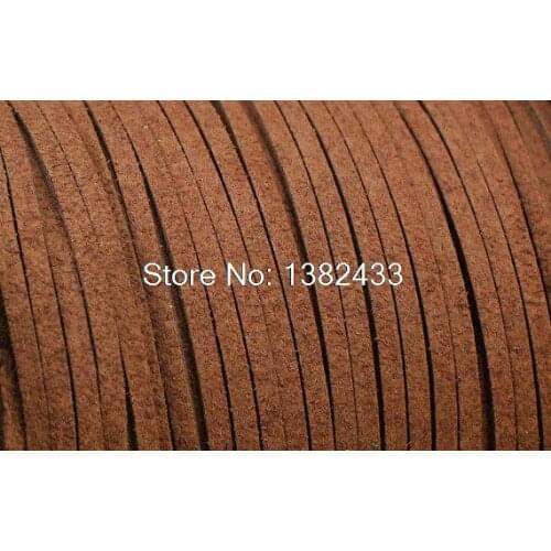 10 yards Saddle Brown Faux Suede Leather Cord Leather String Cord DIY Cord Supplies, Faux Suede Lace Vegan Suede Cord 2.5mm