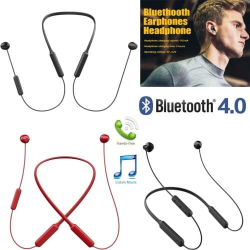 Sports Neckband Earphones Magnetic Headphones Bluethooth Wireless Stereo Earbud for Samsung S10 S9 S8 IOS Android Smartphones