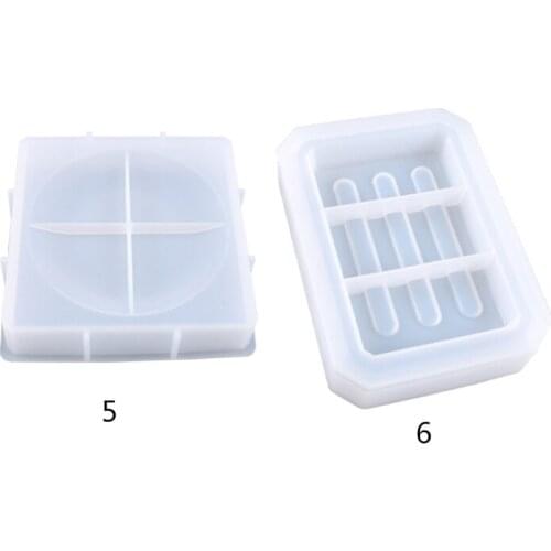 Soap Storage Box Silicone Mould DIY Crafts Container Decorations Making Tool Crystal Epoxy Resin Mold