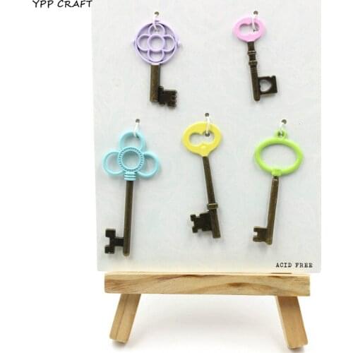 YPP CRAFT Metal Keys Trinkets for Scrapbooking Happy Planner/Card Making/Journaling Project DIY