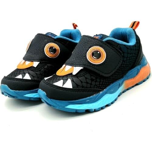 New 1pair Boy Children shoes hard back Sneaker, Fashion kids Lighted Shoes