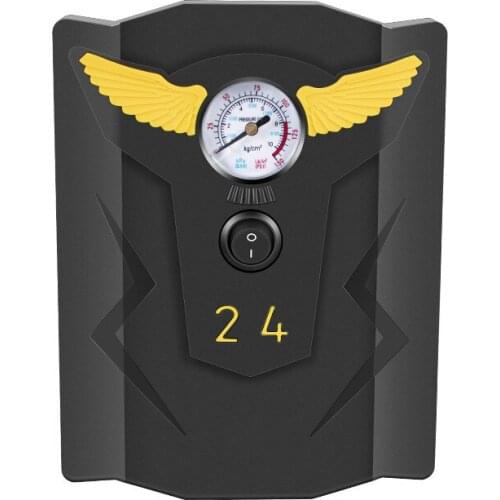 1Pc Black Durable Portable 12 Volt Multi-function Mini Car Wired Air Pump for Car Motorcycles Bicycles Basketball Accessories