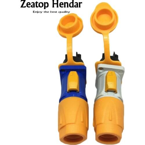 10Sets High Quality Waterproof 20A PowerCON Power Panel Mount Adapter True Locking Cable Connector IP65