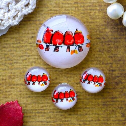 12mm 25mm 14mm 16mm 18mm 20mm Photo Glass Cabochons Round Cameo Set Handmade Settings Stone Cartoon 09