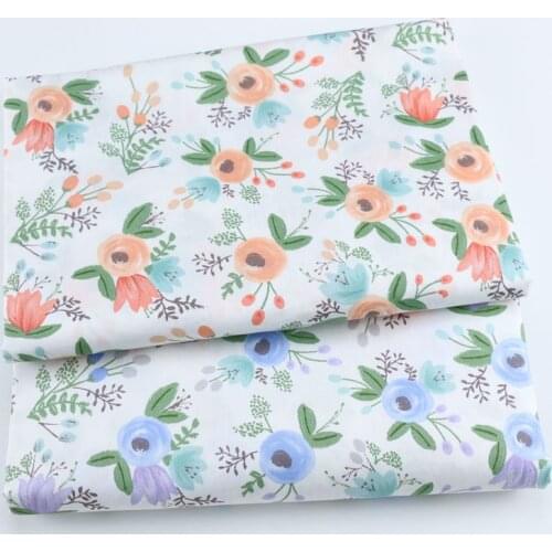 160cm*50cm garden flowers baby Cotton Fabric Cloth Sewing Quilting bedding apparel dress diy patchwork fabric infant cloth