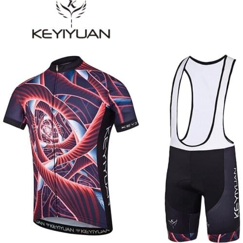 2018 KEYIYUAN new cycling suits for men and women sport cycling couple wear shirts outdoor short-sleeved suit winter suit