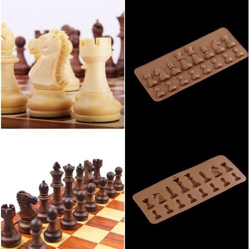 2020 Waffle Chocolate Mold DIY Baking Pastry Tools Kitchen Silicone Bakeware International chess Form Cooking Mould Bakeware
