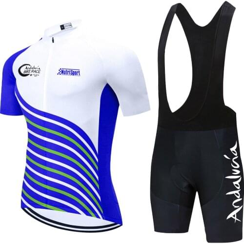 2021 NEW Andalucia Cycling TEAM Jersey Sportswear 20D Bike Shorts Suit MTB Ropa Ciclismo BICYCLING Maillot Culotte Clothing