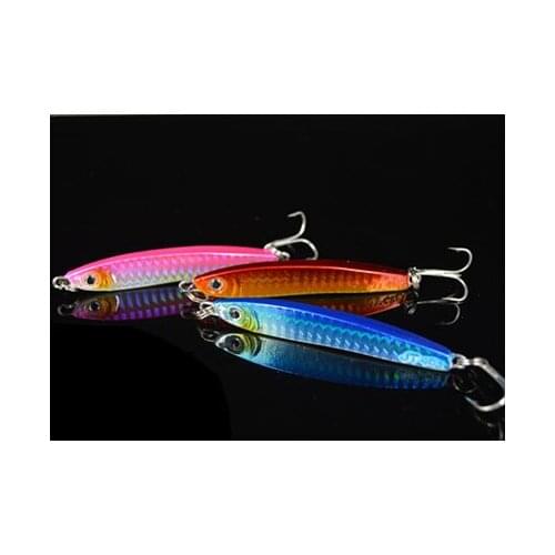 Sea Fishing Iron Sheet Lead Fish Lures 40g Hunt Fishing Artificial Lead Lure Boat Fishing Lures Metal Baits 3pcs