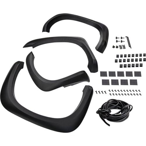 4x Polypropylene Fender Flares for Dodge Dakota 2005 2006 2007 2008-2011 Black