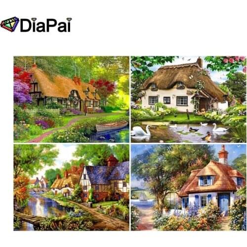 DIAPAI 5D DIY Diamond Painting 100% Full Square/Round Drill "House landscape" 3D Embroidery Cross Stitch Home Decor