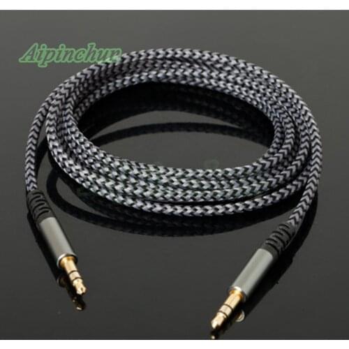 Aipinchun 1.8Meters 3.5mm to 3.5mm Jack Audio AUX Cable Cord for Car/Headphone/Speaker for iPhone Samsung