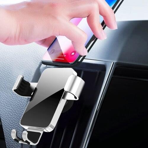 Car Phone Holder Gravity Air Vent Universal Smartphone Car Support Clip Mount Holder Stand for iPhone