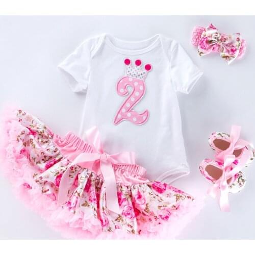 Rose Skirt Sets for Girl Clothing Body Purple Bodysuit with Ruffle Tutu Dress Infant Clothing Summer Seaside Holiday 4pcs/set