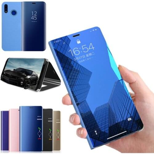 Honor 20 10X Lite For Huawei Honor 10 30 8 Lite Light Flip Book Leather Cover on for Honor20 Lite Smart Mirror Phone cases shell