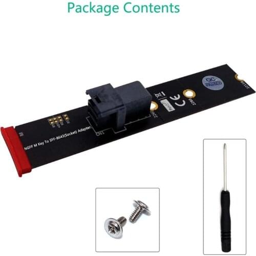 K3NB M.2 Module with Mini-SAS H D (SFF-8643) 36-Pin Connector for U.2 SFF-8639 NVMe