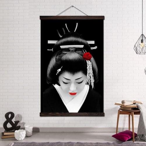 Modern Wall Art Canvas Print Art Picture And Poster Hanging Scroll Canvas Painting Picture Home Decoration Japan Kimono Woman