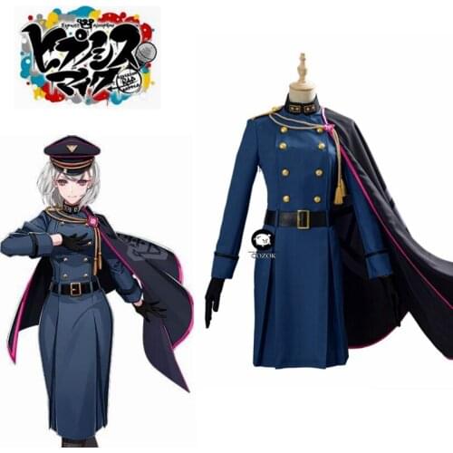 DRB Division Rap Battle Aohitsugi Nemu Cosplay Costume Hypnosis Mic Suit With Cape Halloween Costumes
