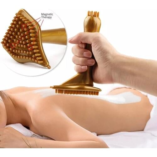 Cellulite Massager Brush Scraping Instrument Magnetic Therapy Acupuncture Dredge Meridian Guasha Instrument for Leg Abdomen Neck