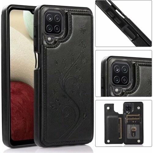 Fashion Pattern Leather Phone Case For Samsung Galaxy S20 S21 Ultra S21 S20 FE S8 S9 S10 Back Cover Retro Card Slot Holder Case